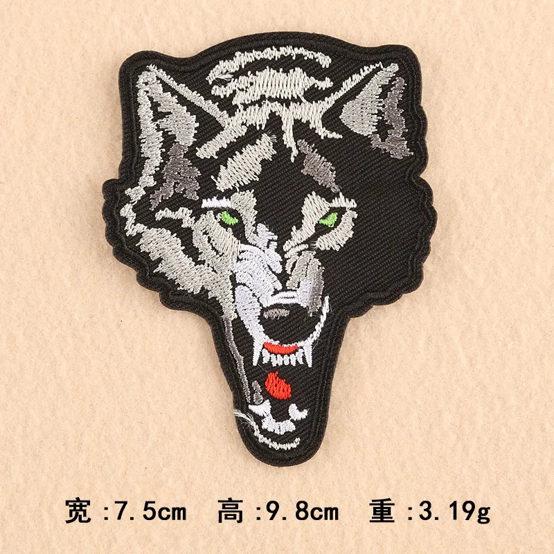 

Embroidered Badge Round Animal Modeling High-End Clothing Accessories Patch Embroidered Cloth Stickers Iron on Patch Cute Patch
