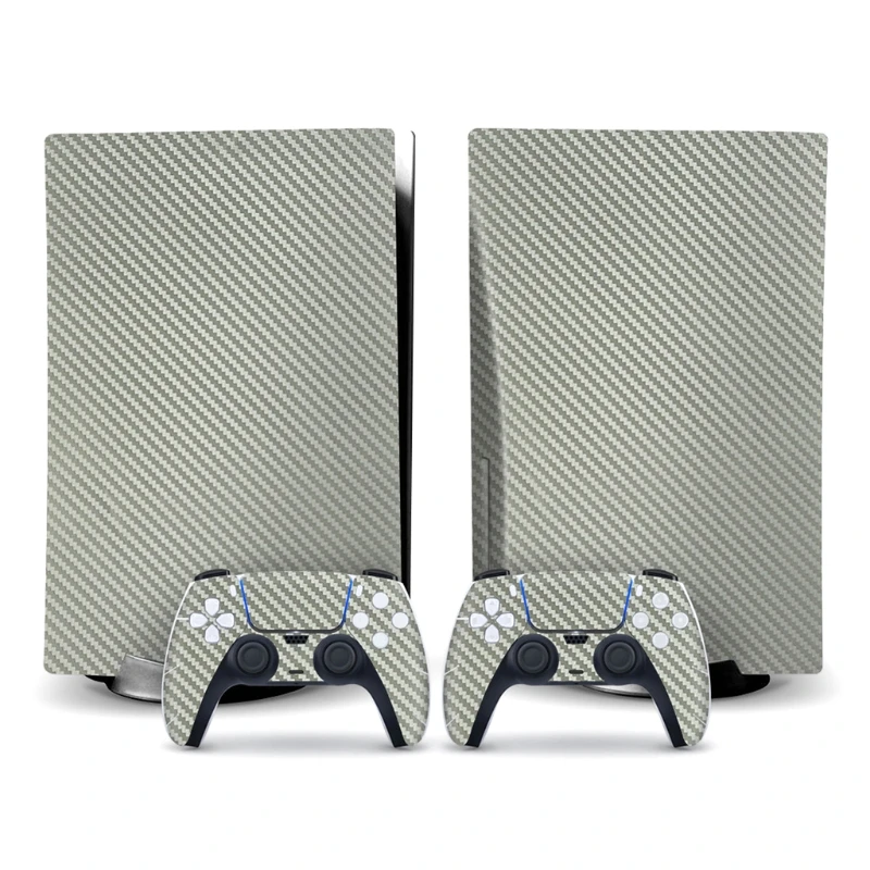 

2021 New Carbon Fibre Stickers Decals for PS5 Console and Game Controller Game accessorie