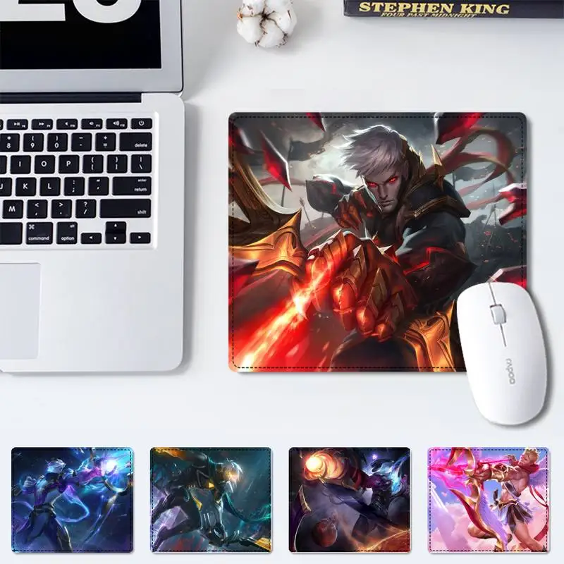Недорогой Офисный коврик для мыши League of Legends Varus нескользящий игровой маленького