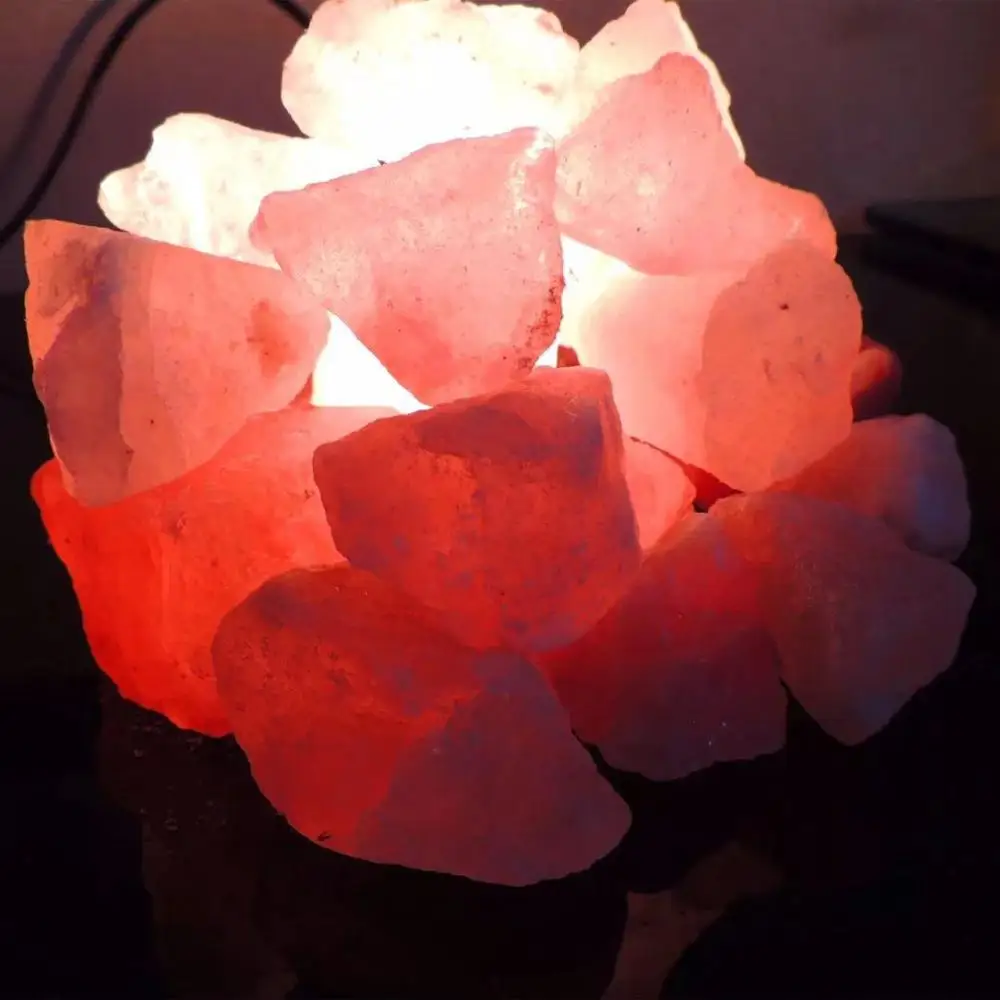 Натуральная Розовая Гималайская скальная соль Chunk для украшения сделай