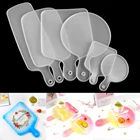 1 шт. круглая форма из смолы подставка ручка лоток Прямоугольник Силиконовая форма украшение домашнего стола для DIY Кристалл эпоксидная смола ремесла