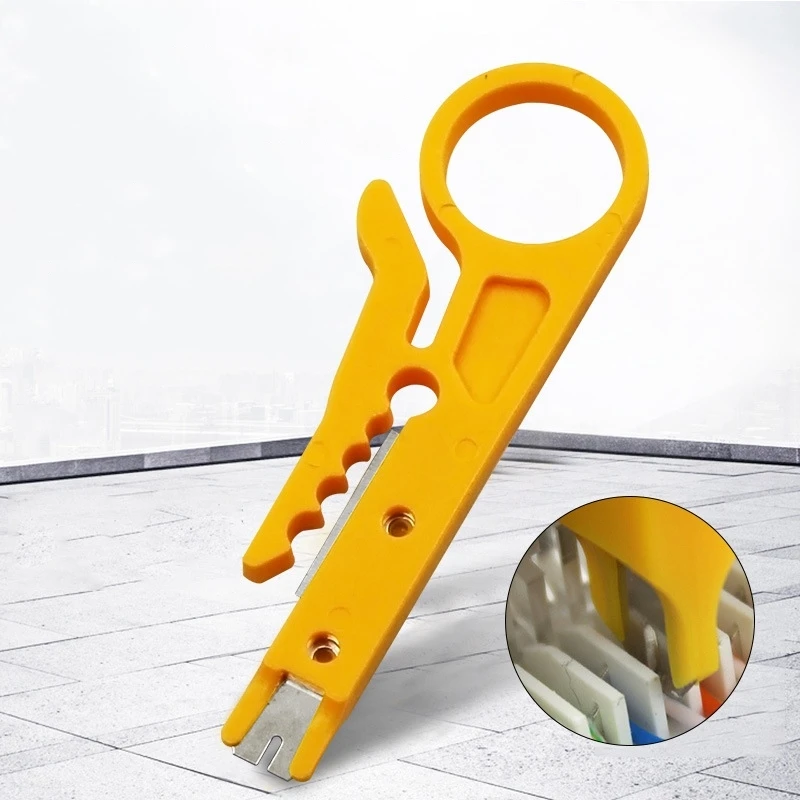 Мини Портативный нож для зачистки проводов Обжимные Щипцы обжимной инструмент