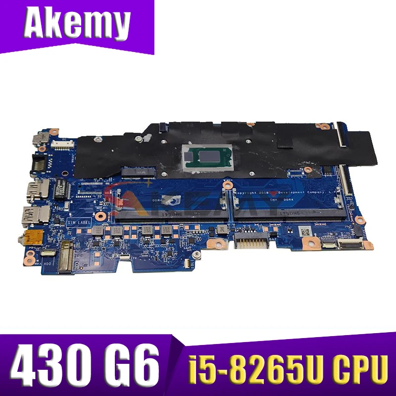 

For HP ProBook 430 G6 ZHAN 66 Pro 13 G2 Laptop Motherboard L52201-001 L52201-601 DA0X8IMB8E0 i5-8265U CPU DDR4