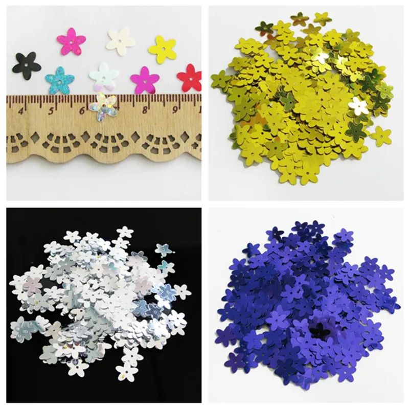 

zsbszc Plum shape size 1 cm sequins diy flat beads kindergarten performance stage performance clothing accessories ZZ084