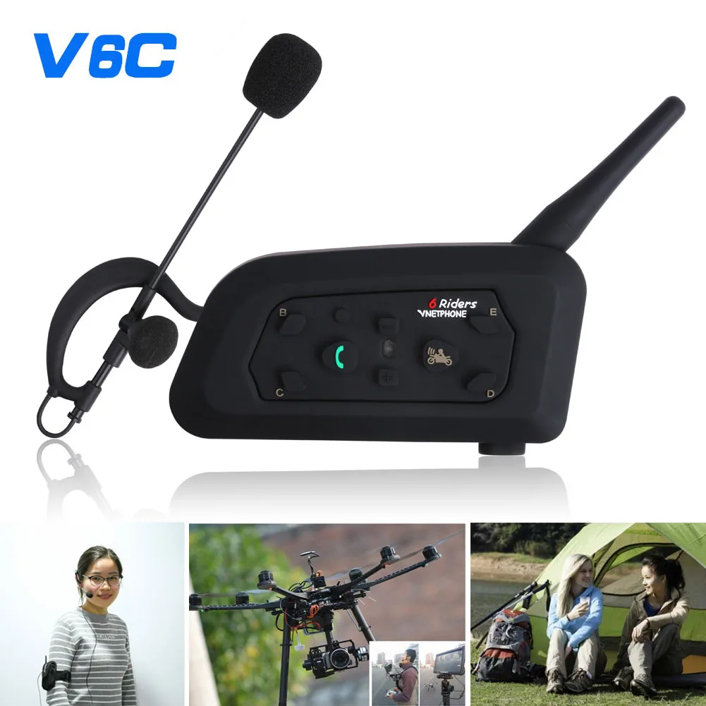 

Bluetooth-гарнитура VNETPHONE V6C для футбольного судьи, 1200 м