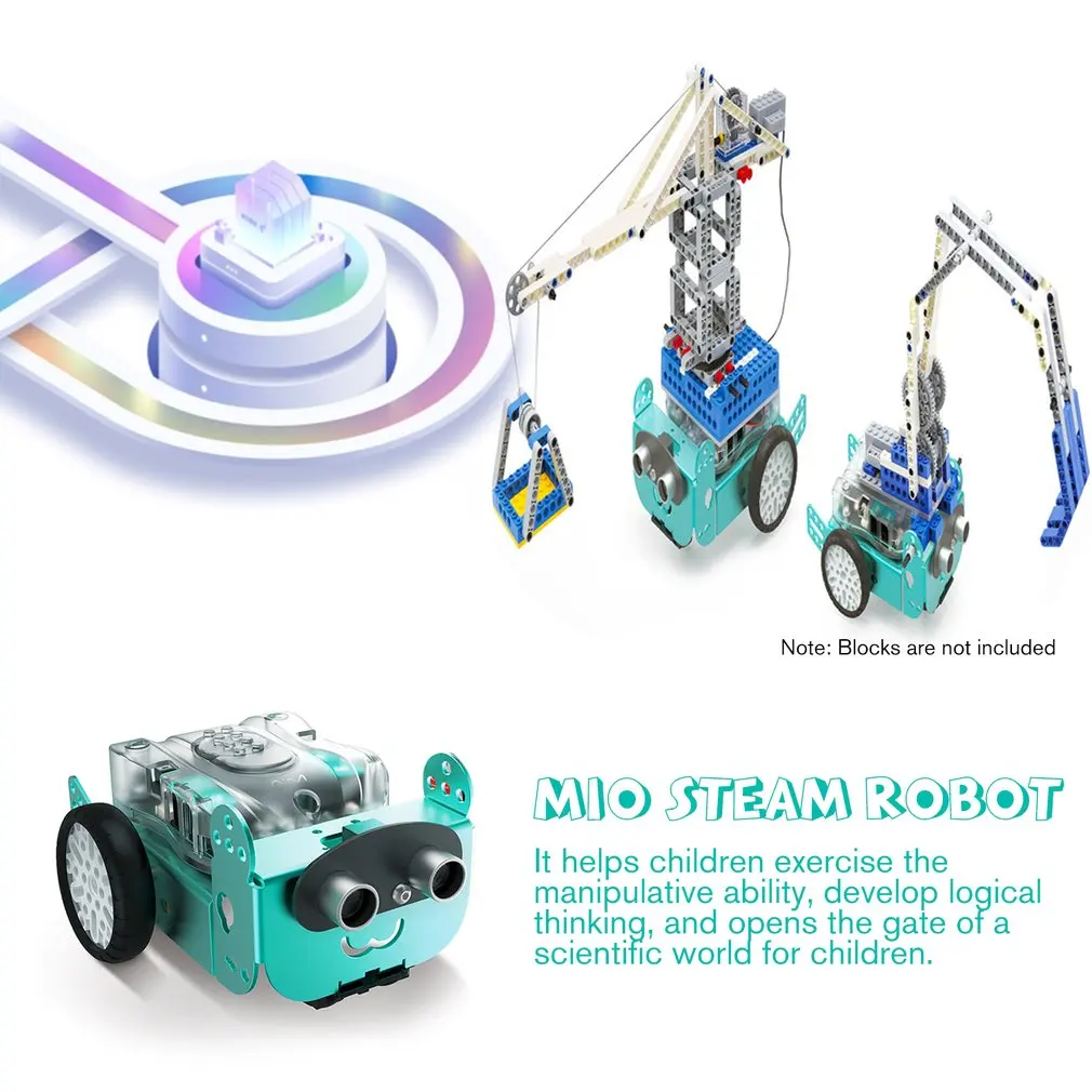 Robo3 MIO паровой RC робот игрушки Bluetooth Mbot приложение Программирование царапин UNO доска роботизированное дистанционное управление робот обучающая игрушка подарок