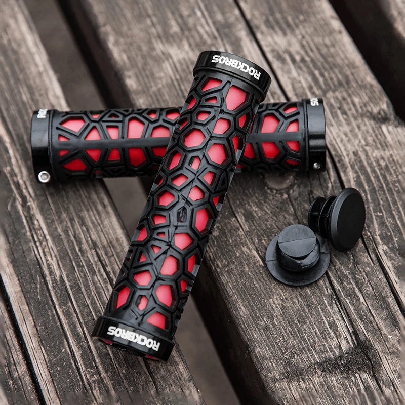 

ROCKBROS Ultra Light Bicycle Grips Anti-slip Bike Handlebar Rubber Lock-on Ultralight MTB Grips Cycling Accessories