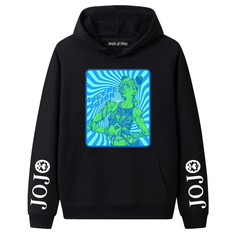 

Anime JoJo Bizarre Adventure Stone Ocean Hoodie Men/Women Casual Student Sweatshirt Streetwear Harajuku Unisex Pullover Tee Top