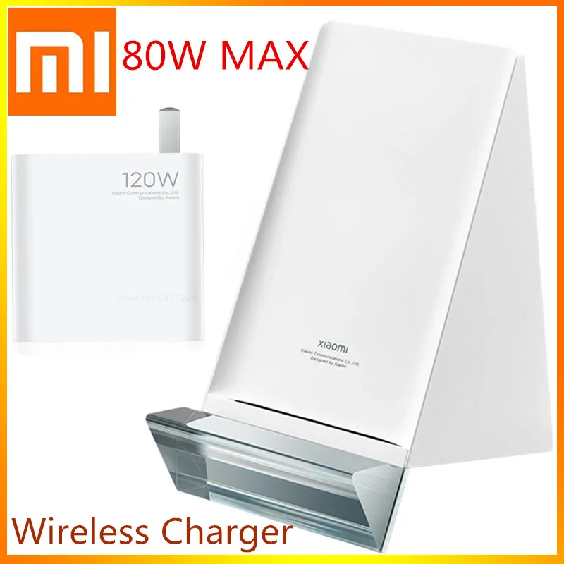 

Оригинальное Беспроводное зарядное устройство Xiaomi 80 Вт MAX, подставка Mi 12 11, умный контроль температуры, вертикальное зарядное устройство с ...