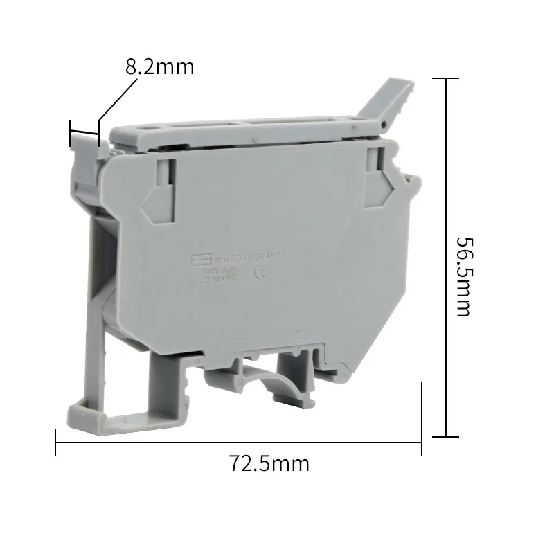 50PCS UK5-HESI UK5RD 4mm2 DIN Rail Screw Clamp Fuse Holder Base Terminal Blocks Connector UK Accessories on - 50 шт. UK5-HESI UK5RD 4мм2 ДИН-рейка винтовой зажим держатель предохранителя базовый терминальный блок соединительная группа аксессуаров Великобр