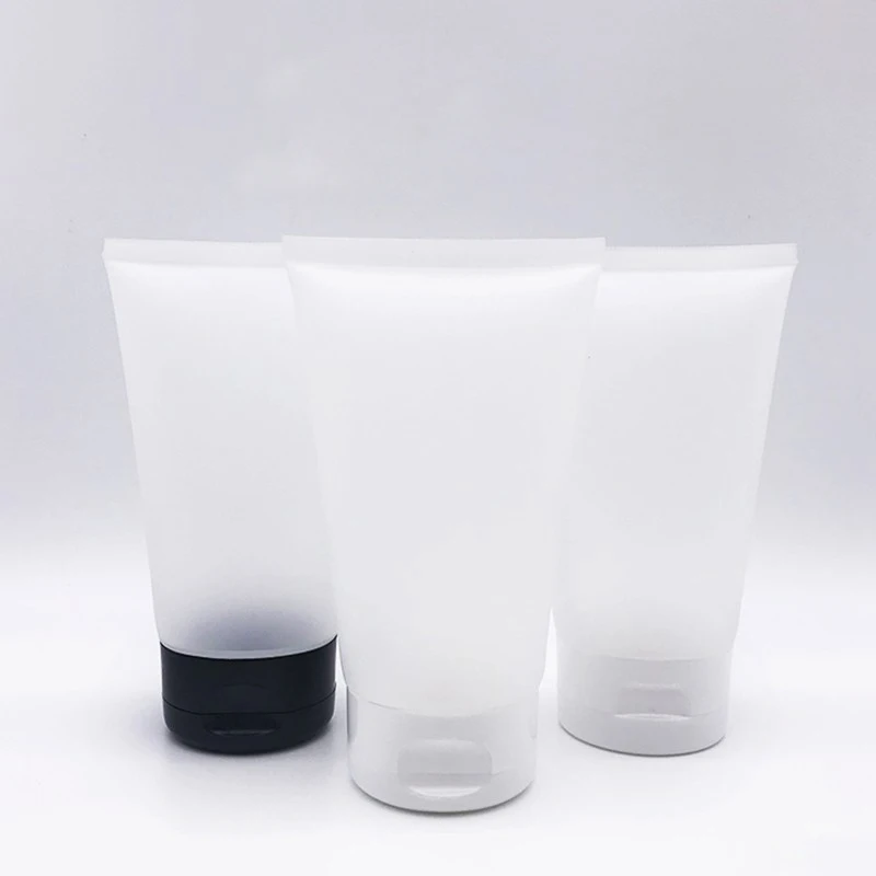 

30pcs/lot 150g Transparent Frosted Glossy Hand Cream Face Cream Plastic Soft Tube Container Cosmetic emulsion packaging hose