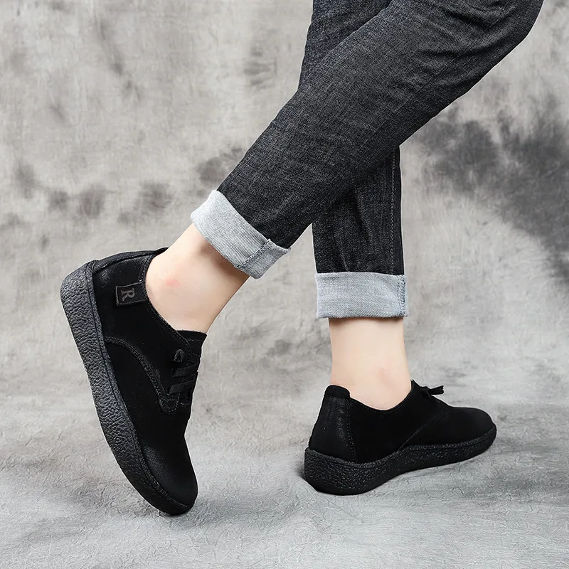 Лоферы женские из мягкой натуральной кожи повседневные Мокасины ручной работы