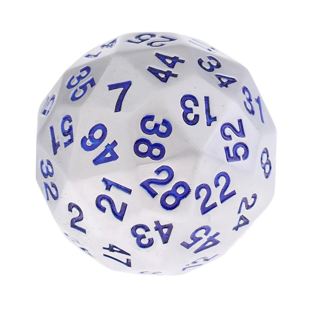 38 мм сплав многогранные игральные кости 60 сторонняя D60 плашка для D& D РГП настольная игра с сумкой