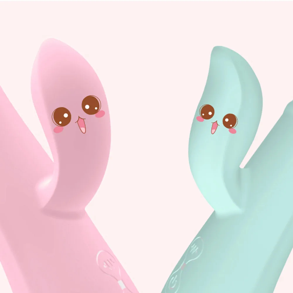 Фаллоимитатор в форме точки G вибратор кролика для женщин двойная вибрация