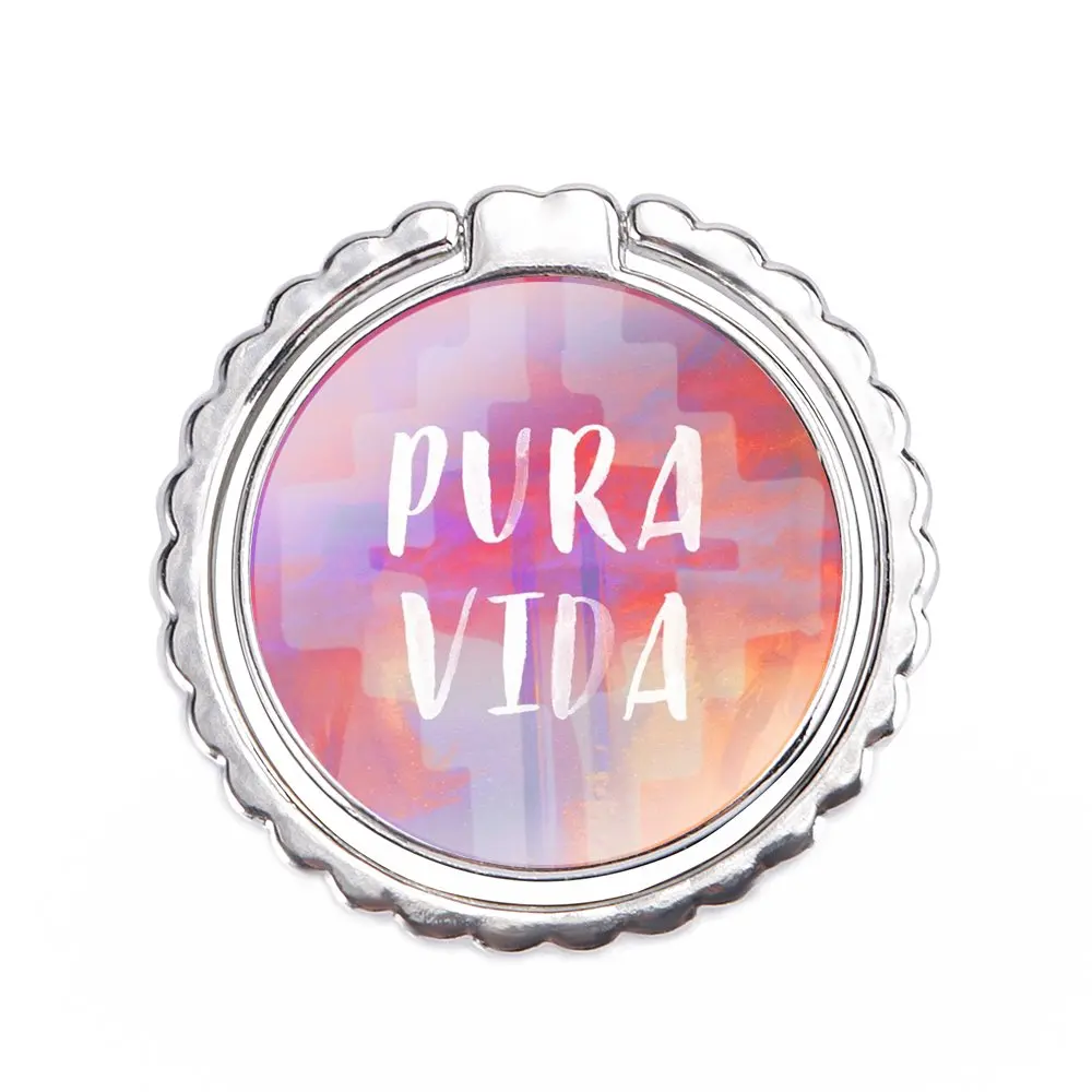 The Pura Vida Mobile Phone Finger Ring Holder 360 Degree Metal Finger Phone Stand images - 6