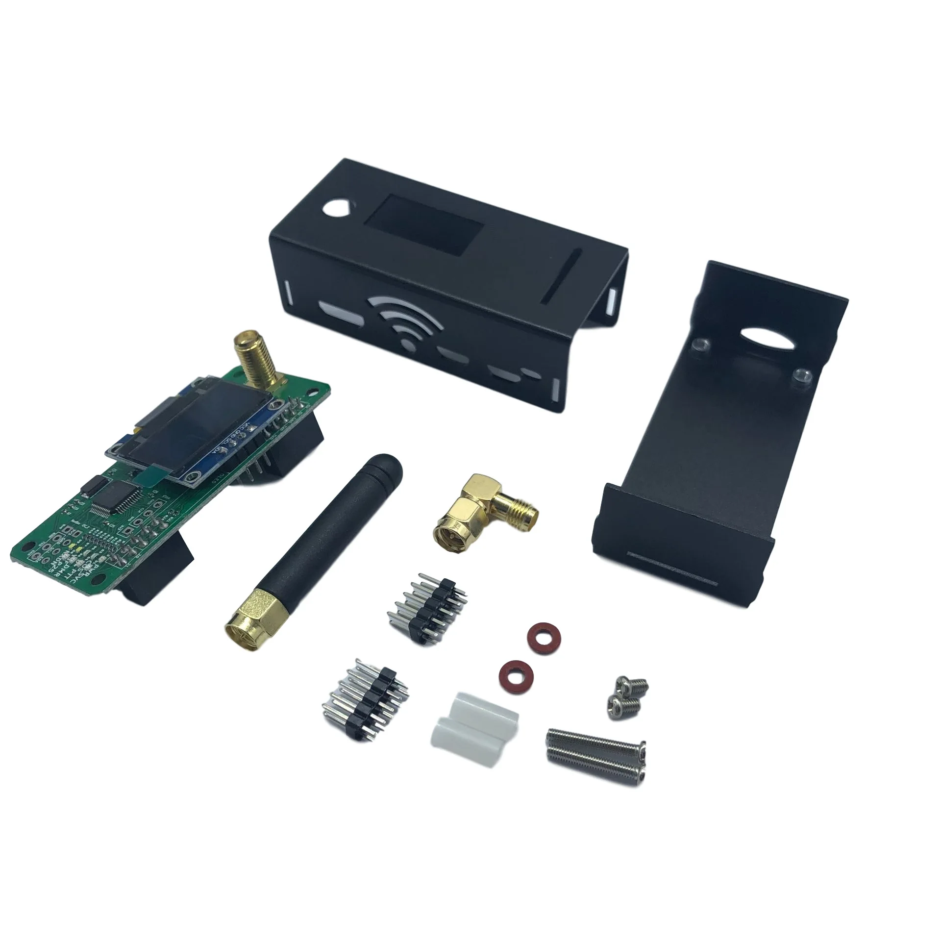 Assembled Jumbospot MMDVM Hotspot QSO Support P25 DSTAR DMR YSF NXDN + Raspberry Pi Zero w +OLED +Antenna + 16G SD Card + Case