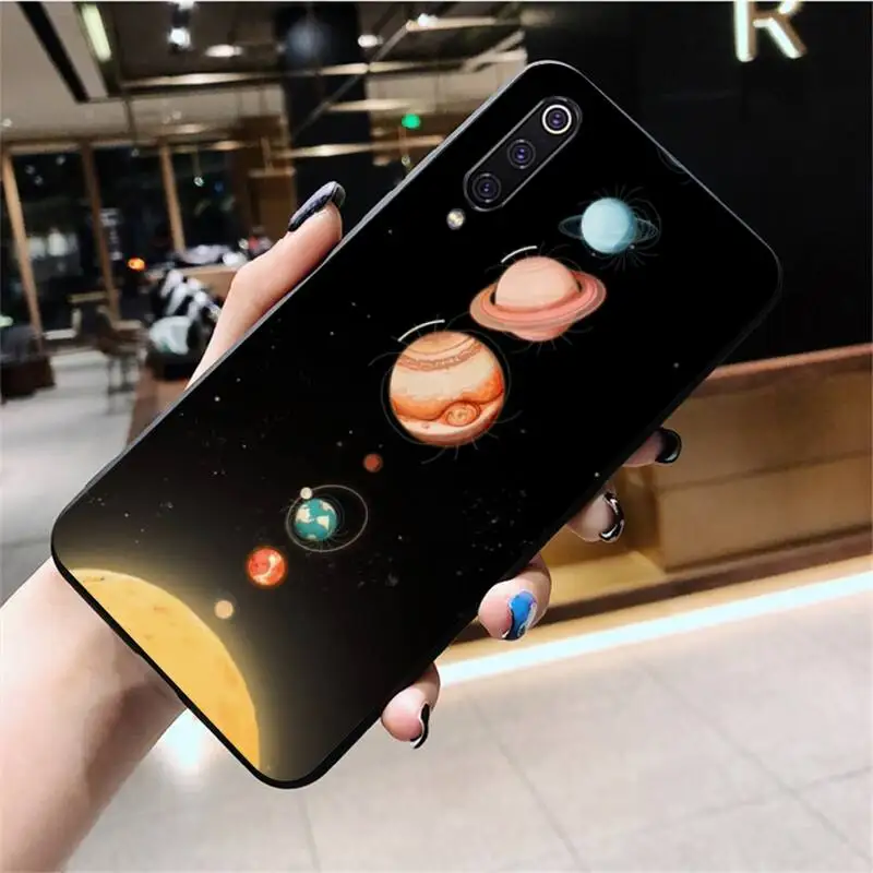 NBDRUICAI космический астронавт мягкий силиконовый черный чехол для телефона Huawei Honor 30 20 10 9 8 8x 8c v30 Lite view