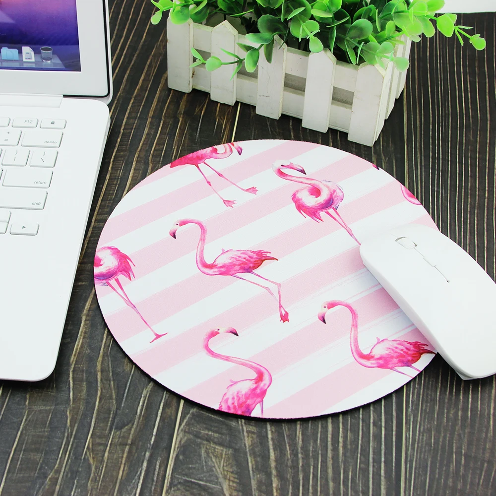 Игровой Мышь Pad Творческий мультфильм круглый коврик резиновый нескользящий