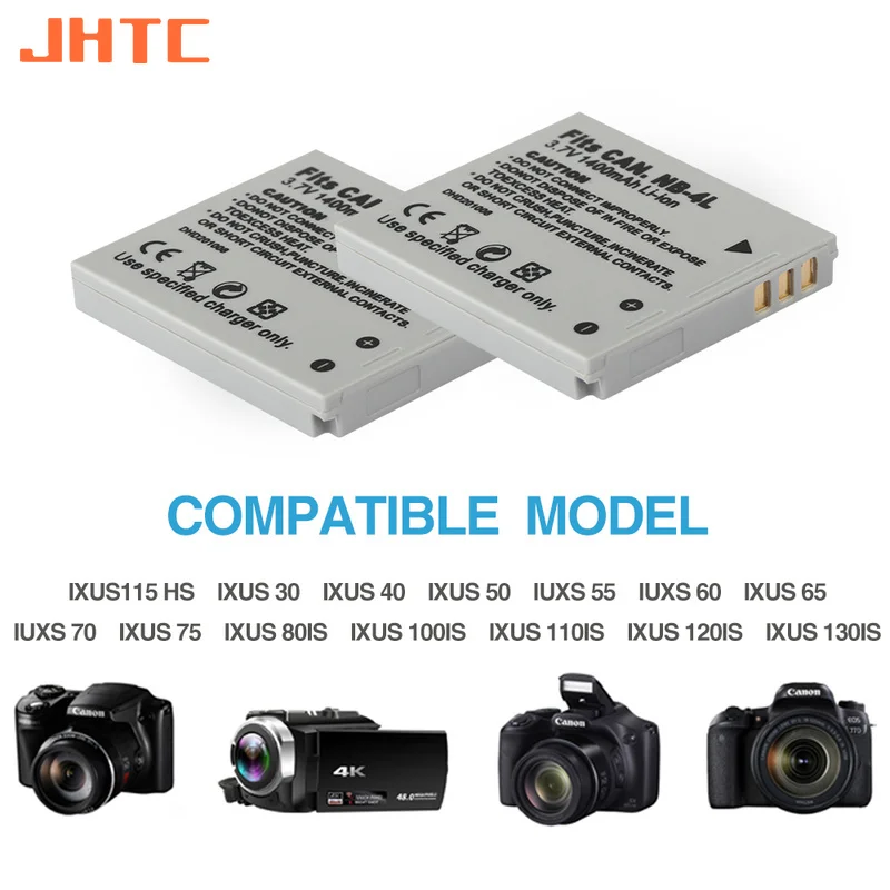 NB-4L 1400 мАч NB 4L аккумулятор для камеры Canon IXUS 30 40 50 55 60 65 80 100 PowerShot SD1000 1100 SD780 SD960