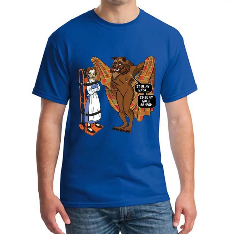

Beauty and the Beast T-shirt Unisex Silence of the Lambs Hannibal Katoen New Man's Unique Cat Short Mouwen O-neck T-shirt