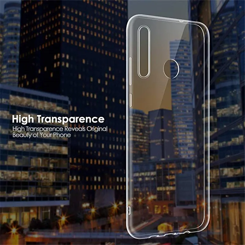 Флип-чехол из искусственной кожи премиум-класса для Motorola One Macro Zoom Action Vision Moto G7 power G8 G6 E6 Plus Play TPU силиконовый чехол-накладка - Цвет: Transparent