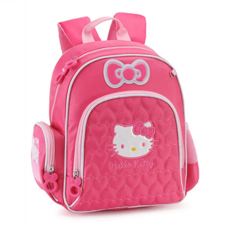 Розовая сумка с милым мультяшным котом, рюкзаки для детского сада, школьные сумки для девочек, сумки для малышей, школьные сумки
