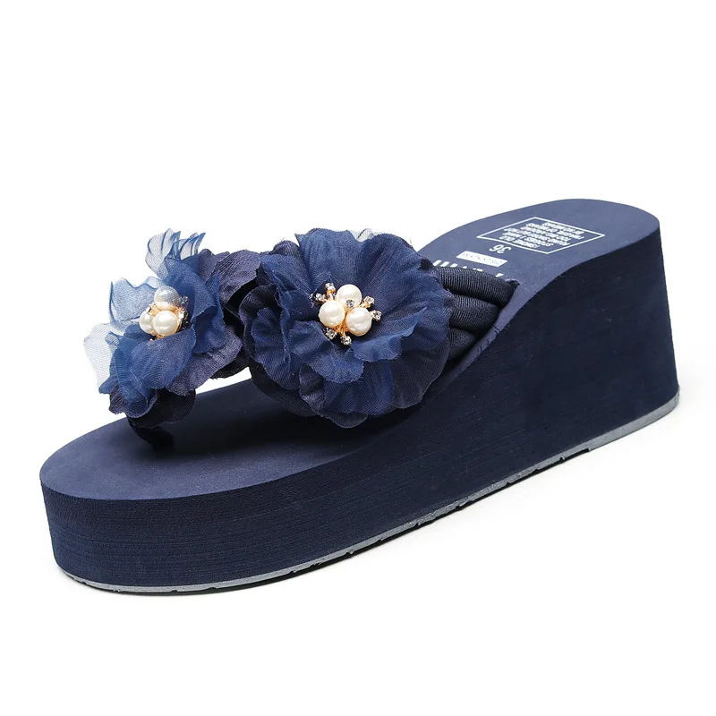 

Women sandals summer flat pearl sandals flip flops rome shoes string bead slippers mujer gladiator sandalias sapatos femininos