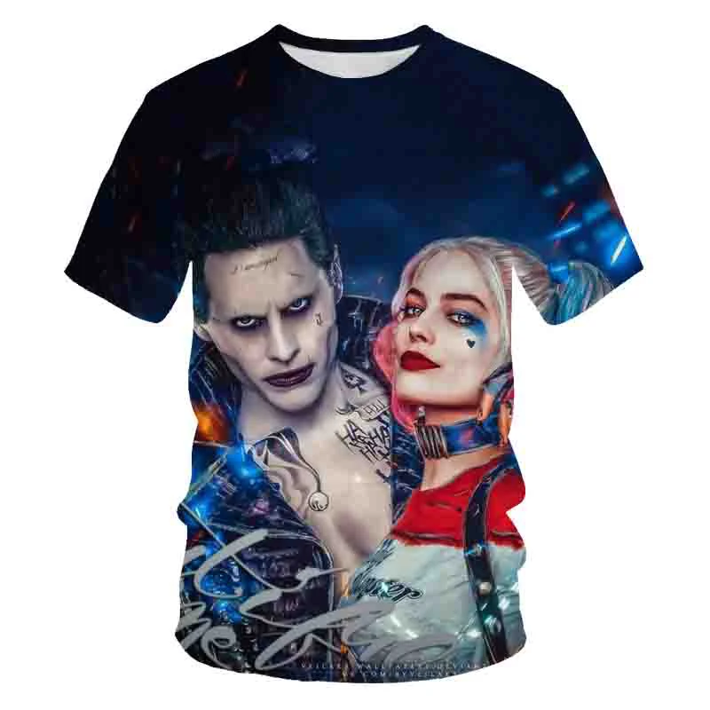 

2021 summer fashion men's and couple short-sleeved tops American movie themed characters 3D printed O-neck T-shirt