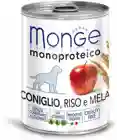 Monge Dog Monoproteico Fruits консервы для собак (паштет), Кролик, рис и яблоки, 400 гр.