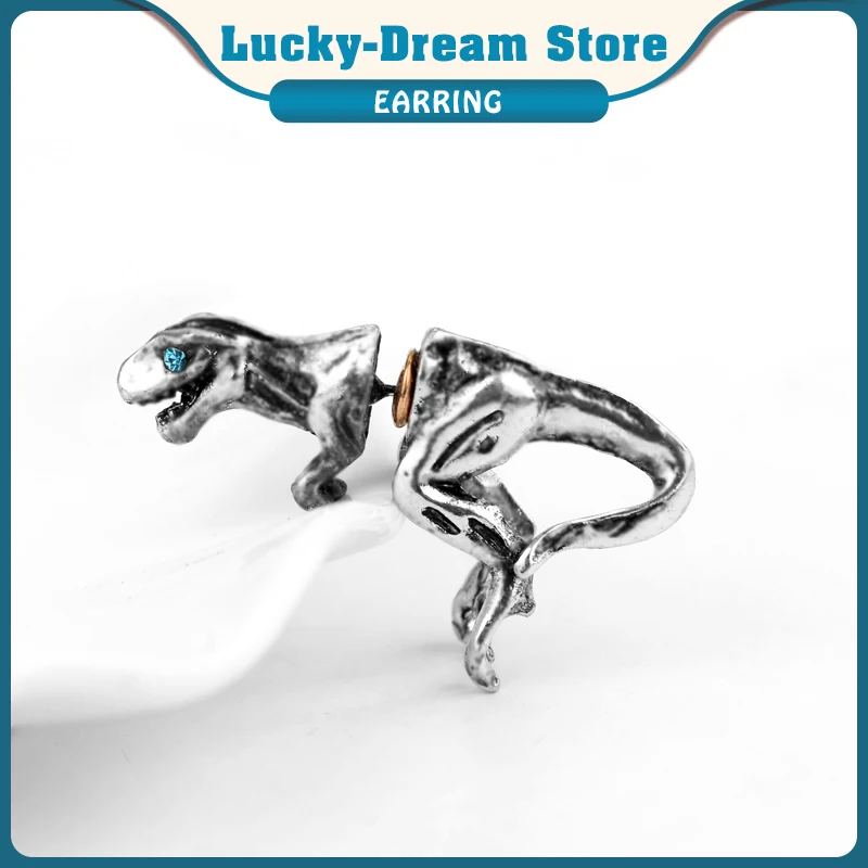 Харадзюку панк готика стиль Парк Юрского периода Кристалл 3D динозавр зажим