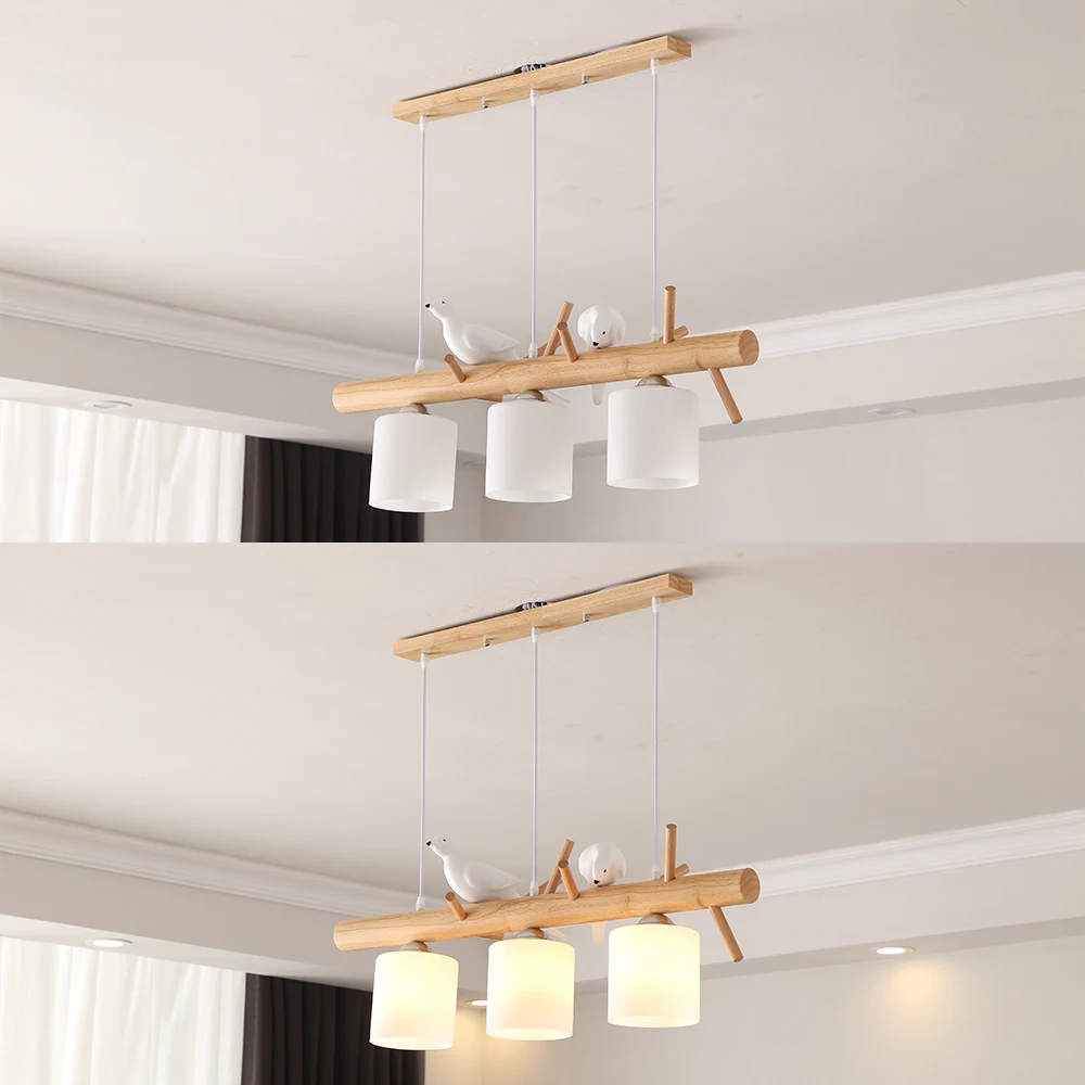 Современный Креативный светодиодный журнала люстра личность Прекрасный Голубь