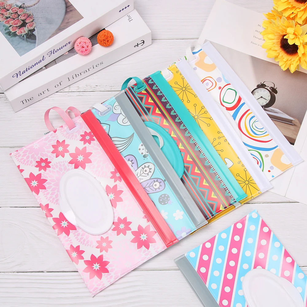 Wipes Container Cases Cosmetic Snap Strap Clamshell Eco-friendly Reusable Easy-carry Baby Portable Tissue Box Pouch | Мать и ребенок