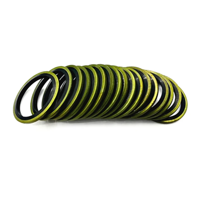 

240pcs Fit Combined Sealing RingHigh Press Hydraulic Rubber Oil Pipe Seal Gasket Kit Metal Drain Plug Gasket