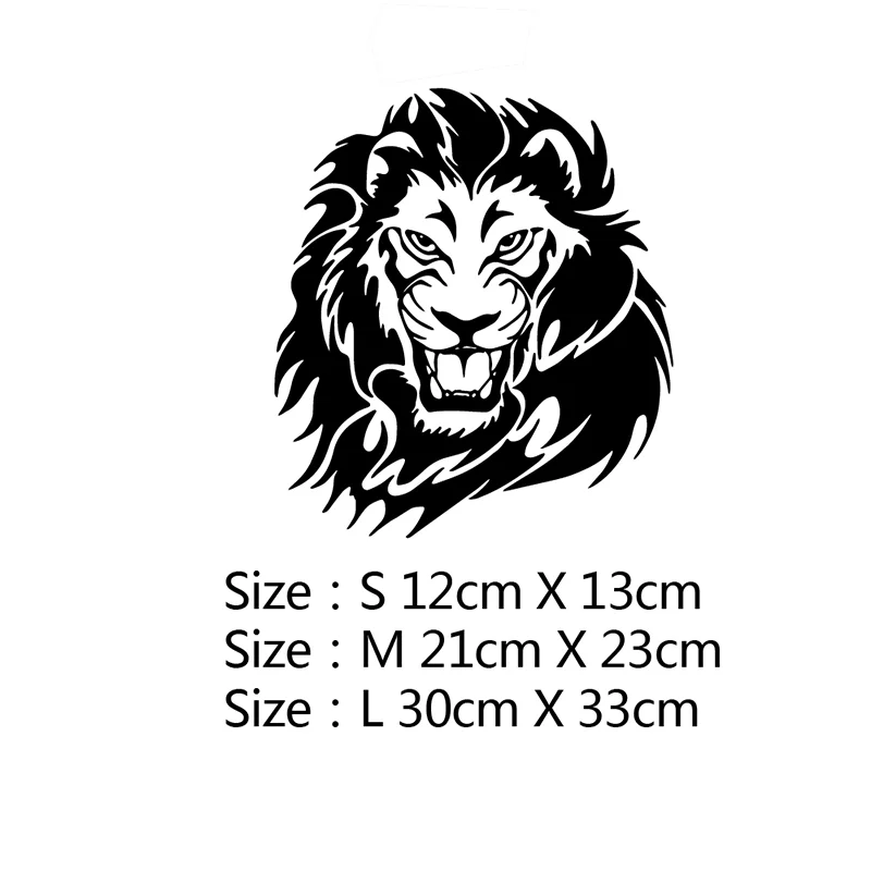 

Funny Car Stickers Big Lion Car Sticker Cool Vinyl Decal for Car Head Lion Hood Window Decoration Removable Animal Sticker