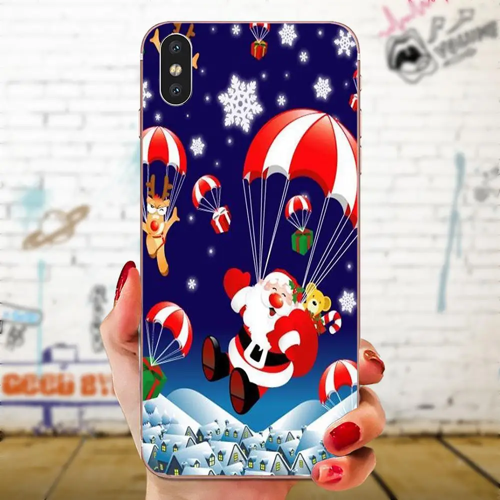 Веселые рождественские и новогодние Новый год для Huawei Honor 4C 5A 5C 5X6 6A 6X7 7A 7C 7X8 8C 8S 9 10