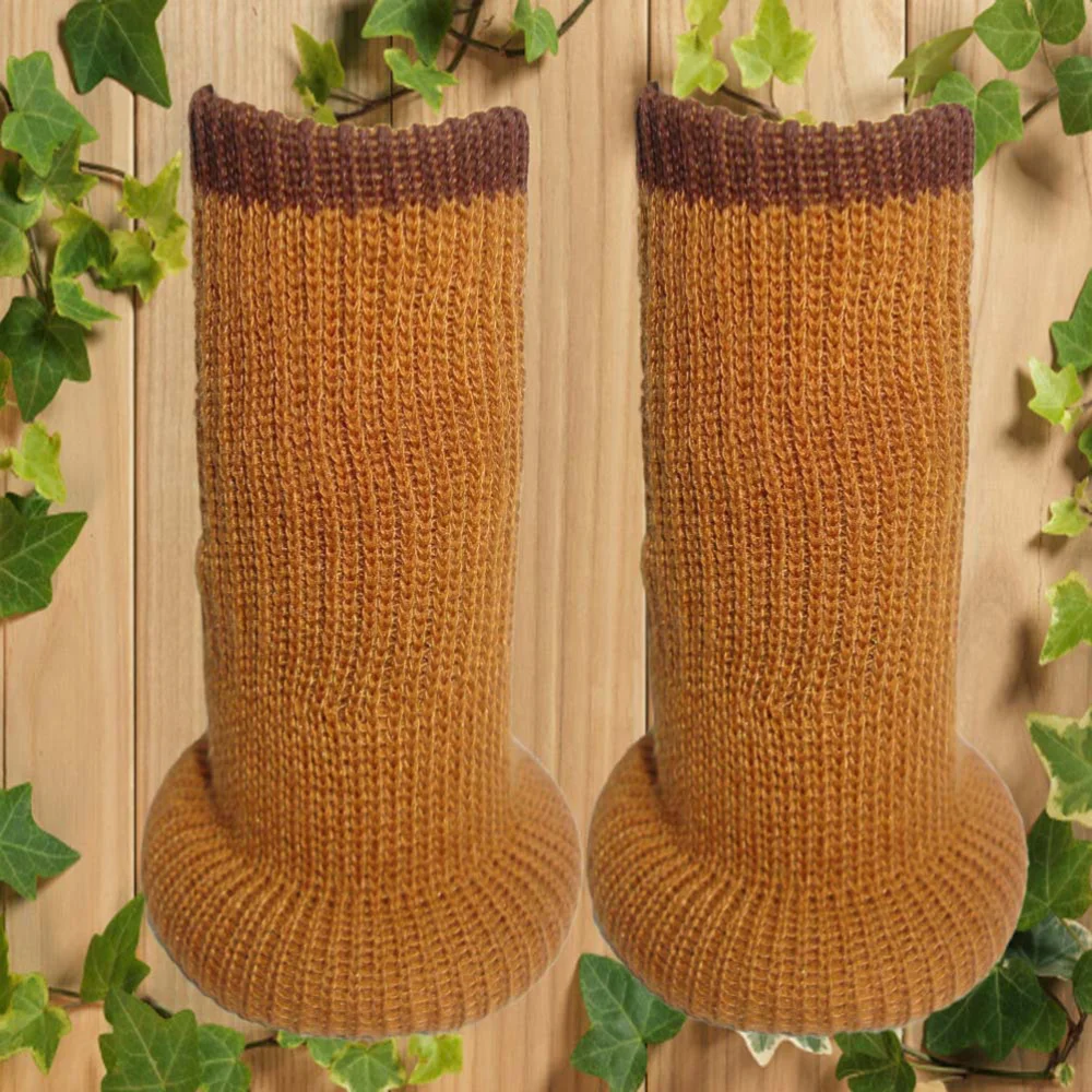 

4 Pcs Anti-slip Table Leg Covers Wear-resistant Thicken Chair Leg Socks Totton Protectors Dinner Room Decoration (Coffee Color)