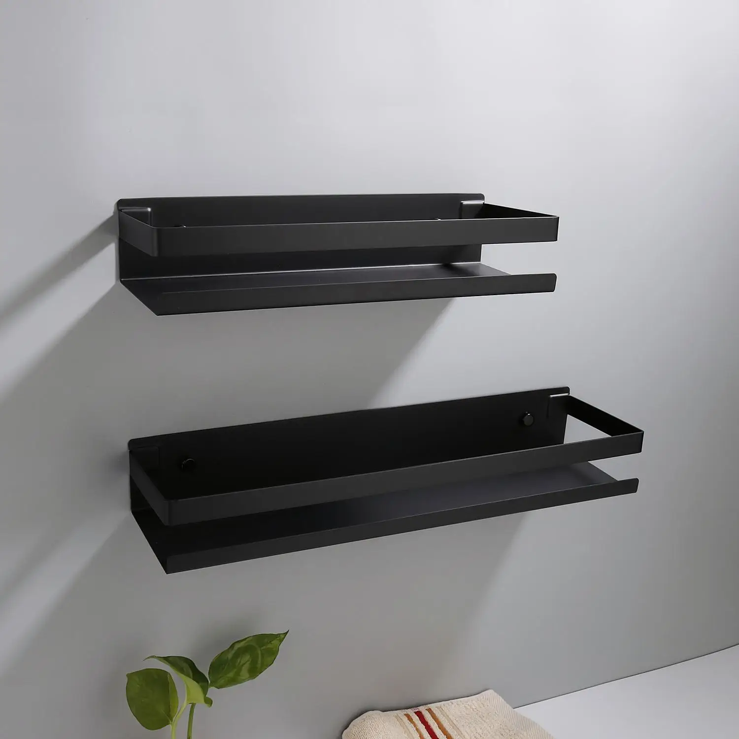 

Bathroom Shelf Black Shower Shampoo Bathroom Accessories Bathroom Corner Shelves Kitchen Wall Shelf Storage Rack 20cm-50cm