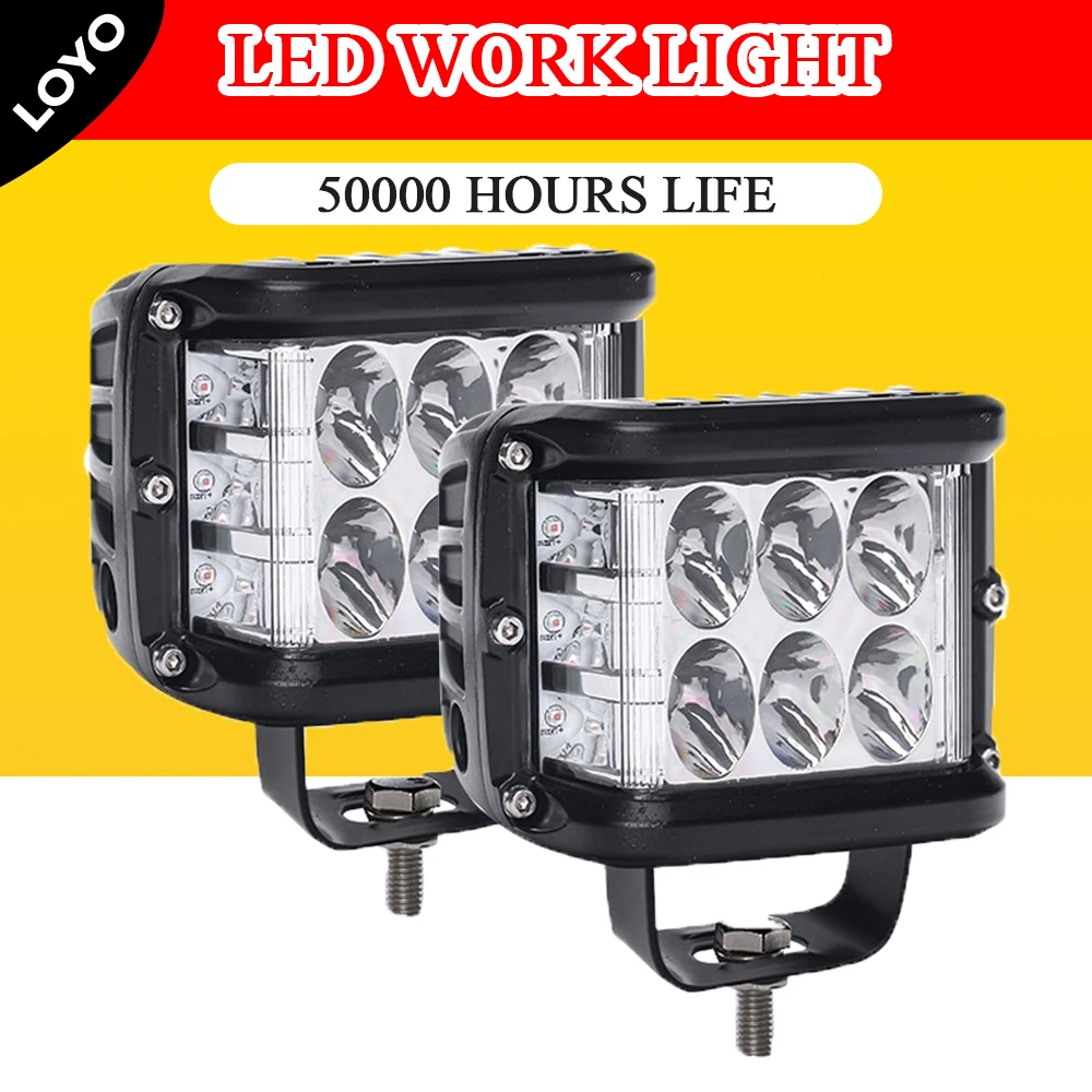 

Waterproof LED work Lamp LED Work Light with Combo Beam Square Light LED Car Light For Jeep SUV,UTV, ATV, Jeep, 4x4, 4WD, Cars