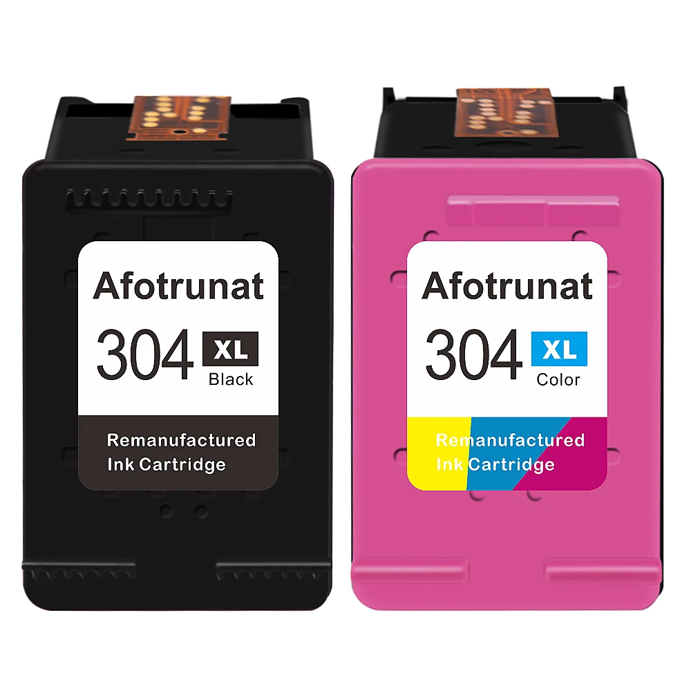 Черные и цветные картриджи для принтера Afotrunat 304 XL совместимы с HP 304XL Deskjet 3758 3755 3752