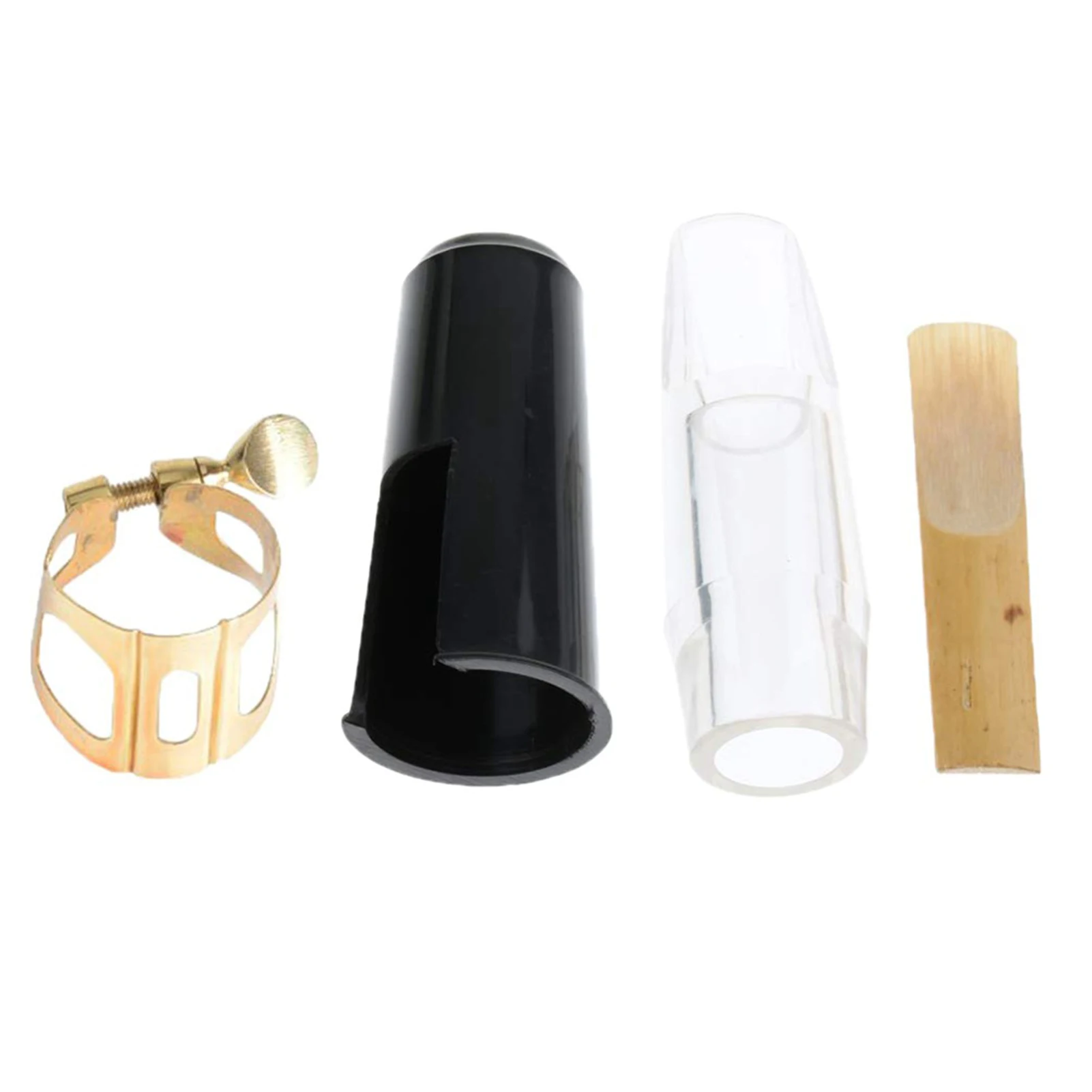 E flat Crystal Mouthpiece Kit Set Alto Saxophone Transparent with Clip/Reed Portable for Music Player Sax Accessories | Спорт и