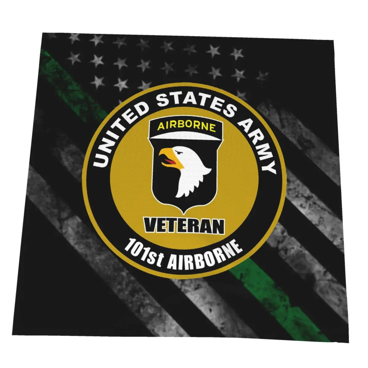 

Army 101st Airborne Division Subdued Veteran Microfiber Cleaning Cloth Kitchen Towels Wipe Wine Napkins Car Window Rags Dish Tea