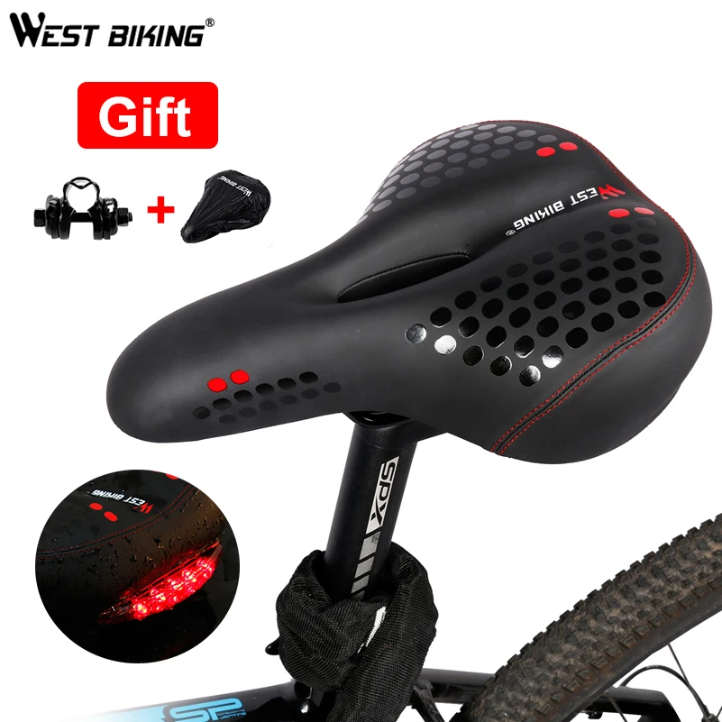 WEST BIKING велосипедное седло из ПУ дышащая мягкая подушка для велосипедного сиденья