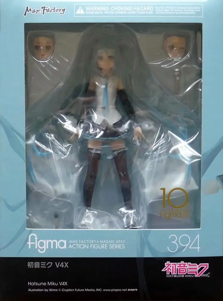 FIGMA 394 Hatsune Miku V4X Поющая версия концерта аниме 15 см фигурка модель игрушки|Игровые