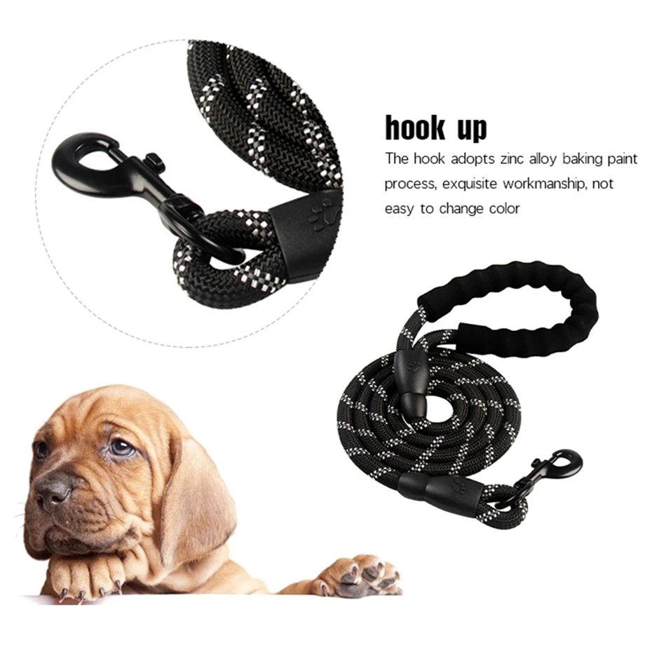 Прочный нейлоновый ошейник для собак цветной поводок 1 5 м прогулочный