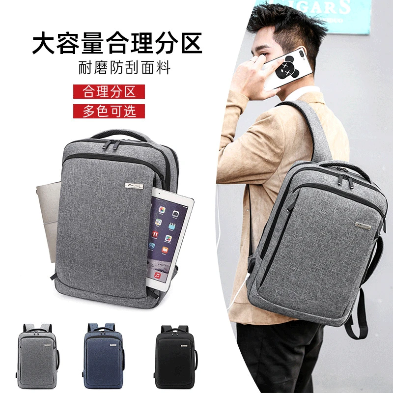 

Backpack Men's Large Capacity Computer Backpack USB Rechargeable Business Handbag Purses and Handbags Luxury Designer Backpack