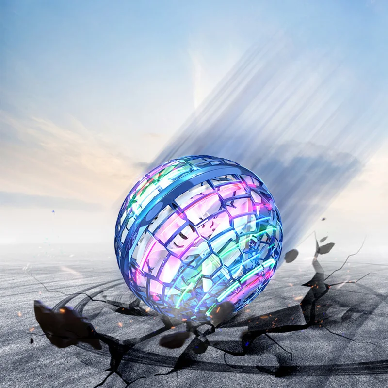 

Flying Ball Spinner Toy Hand Controlled Drone 360° Boomerang Ball Mini UFO With Light Kids Gifts Flying Orb Ball Magic Ball