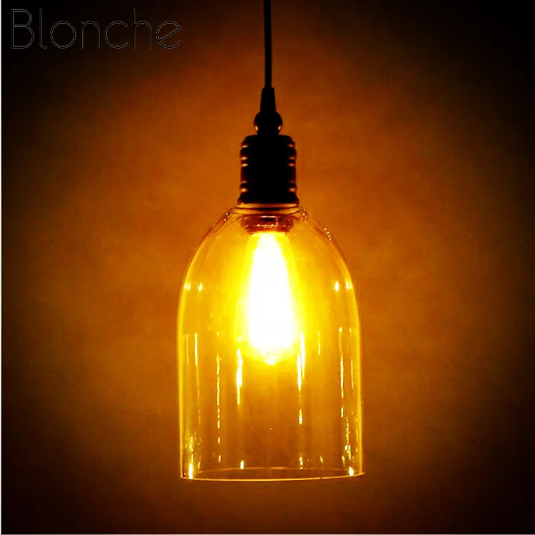 Винтажный кантри подвесной светильник s стеклянный для гостиной спальни кухни