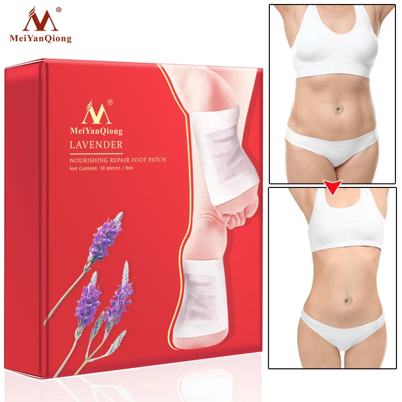 10 таблеток лаванда Детокс патчи для похудения накладки ног удаление акне