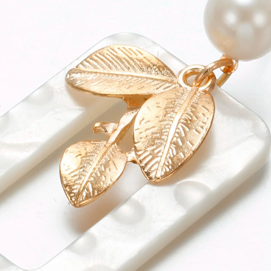 Женские длинные висячие серьги Match Right эффектные акриловые жемчужные Висячие