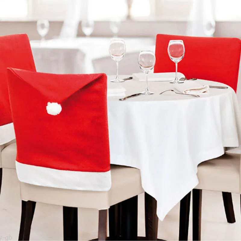 

1PC Non-woven Chair Cover Christmas Decoration for Home Table Dinner Chair Back Decor New Year Party Supplies Xmas Navidad 2021
